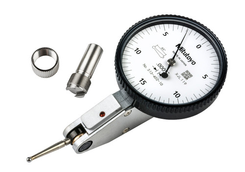 .0005 In, .03 In, Dial Test Indicator, Magnetic Stand Set, 0-15-0, 3/8 In Stem, .079 In Contact Point, 19.9mm Length, Anti-Magnet, Jeweled Bearing