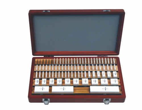 Inch Square Gage Block Set, Ceramic, Grade 0, included .101-.149, .001 step, Qty 49