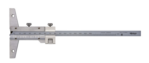 0-150mm, 0.02mm Vernier Depth Gage, With Fine Adjustment