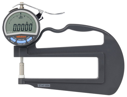 DIGIMATIC THICKNESS GAGE/IDC 0.01MM/0.0005IN, 10MM/0.4IN, DEEP THROAT