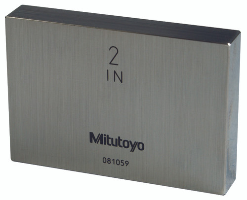 2.0 In, Rectangular, Steel, Gage Block, AS-1