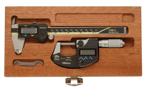 TOOL PKG, DIGIMATIC, INCH, W/ 1" MIC (FRICTION THIMBLE TYPE), 6" CALIPER, CASE