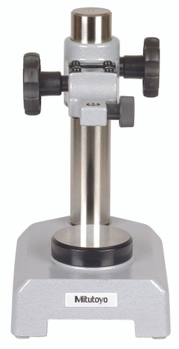 Gage Stand, For Indicators and Linear Gages, 3/8 in and 8mm Stem Hole Diameters, Flat Anvil
