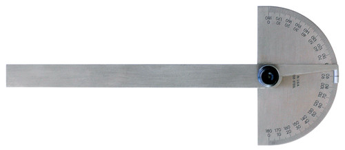 Semi-Circle Base Protractor With 1 Degree Graduations (0-180/180-0)