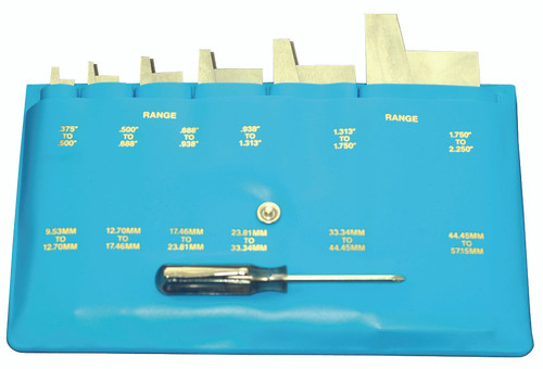 3/8 to 2-1/4 In Adjustable Parallels, 6 Piece Set