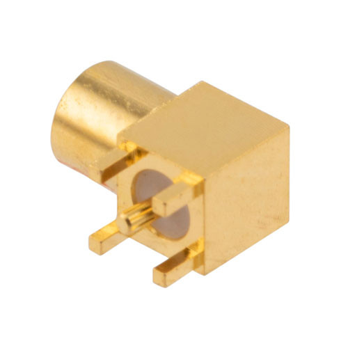 RF PCB Connector, MMCX Female right angle,  DIP (Thru Hole)