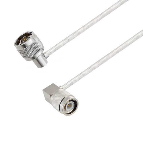 N Male Right Angle to TNC Male Right Angle Cable Assembly using LC141TB Coax, 1 FT