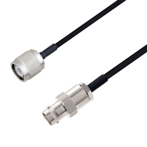 BNC Female to TNC Male Cable Assembly using LC085TBJ Coax, 5 FT