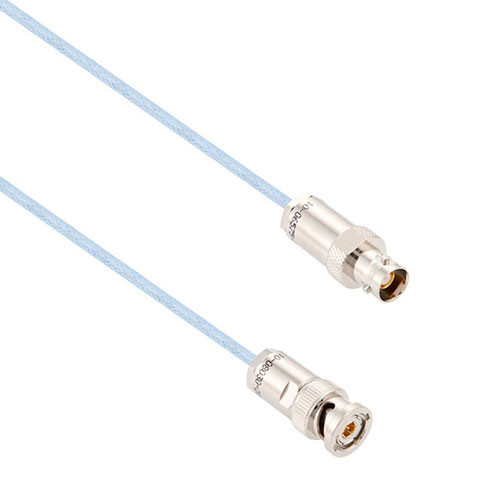 Lead Free 1553 TRB 2-Slot Plug to TRB 3-Lug Jack Cable Assembly using M17/176-00002 Coax, 4 FT