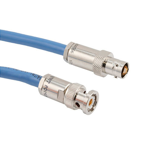 Lead Free 1553 TRB 2-Slot Plug to TRB 3-Lug Jack Cable Assembly using 30-02001-LC Coax, 2 FT