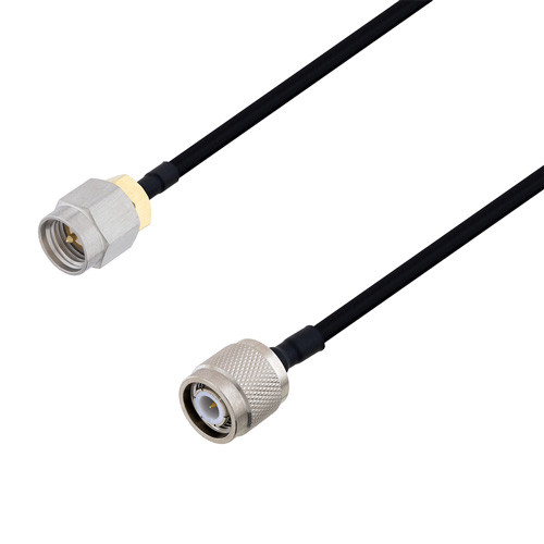 SMA Male to TNC Male Cable Assembly using LC141TBJ Coax, 4 FT