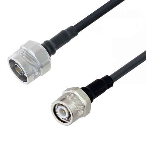 Low Loss N Male to TNC Male Cable Assembly using LMR-200 Coax, 2 FT with Times Microwave Components
