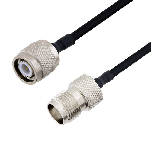 TNC Male to TNC Female Cable Assembly using LC141TBJ Coax, 2 FT