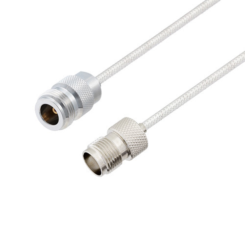 N Female to TNC Female Cable Assembly using LC141TB Coax, 1 FT