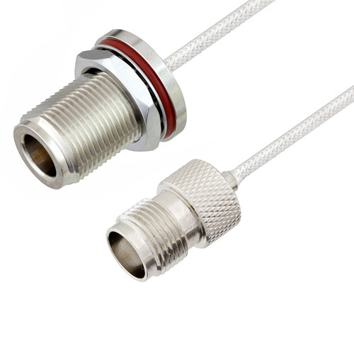 N Female Bulkhead to TNC Female Cable Assembly using LC085TB Coax, 6 FT
