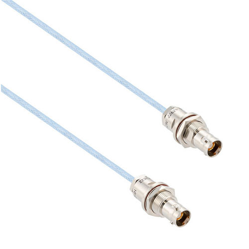 Lead Free 1553 TRB 3-Lug Jack Bulkhead Non-Isolated to TRB 3-Lug Jack Bulkhead Non-Isolated Cable Assembly using M17/176-00002 Coax, 4 FT