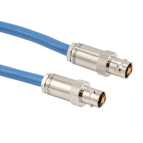 Lead Free 1553 TRB 3-Lug Jack to TRB 3-Lug Jack Cable Assembly using 30-02001-LC Coax, 2 FT