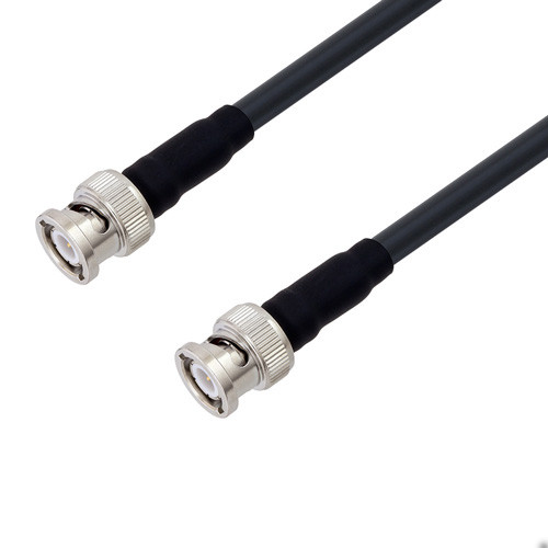 Low Loss BNC Male to BNC Male Cable Assembly using LMR-240-DB Coax, 4 FT with Times Microwave Components