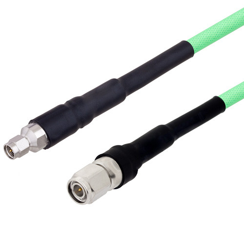 Low Loss SMA Male to TNC Male Cable Assembly with Heavy Duty Heat Shrink Boot using LL335i Coax, 1 FT