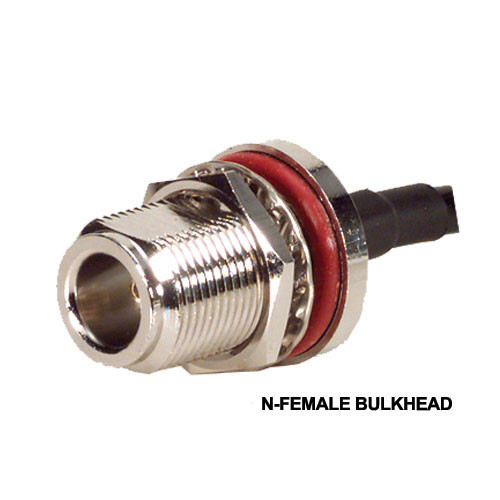 RP-SMA Plug to N-Female Bulkhead, Pigtail 4 ft 195-Series