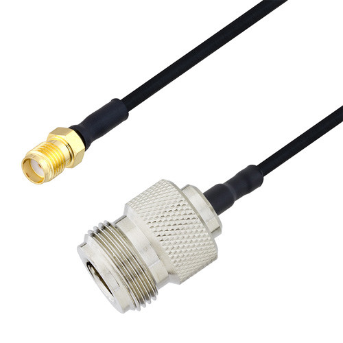 SMA Female to N Female Cable Assembly using LC085TBJ Coax, 10 FT