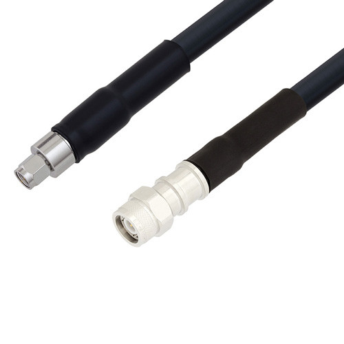Low Loss SMA Male to TNC Male Cable Assembly using LMR-400-DB Coax, 1 FT with Times Microwave Components