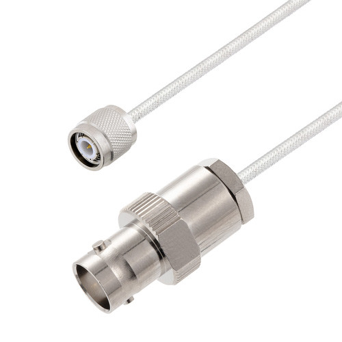 BNC Female to TNC Male Cable Assembly using LC141TB Coax, 6 FT