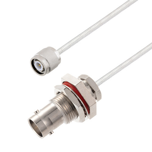 BNC Female Bulkhead to TNC Male Cable Assembly using LC141TB Coax, 6 FT