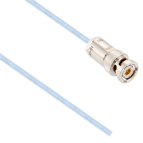 1553 TRB 3-Slot Plug to Blunt Cut Cable Assembly using M17/176-00002-LC Coax, 3 FT , LF Solder