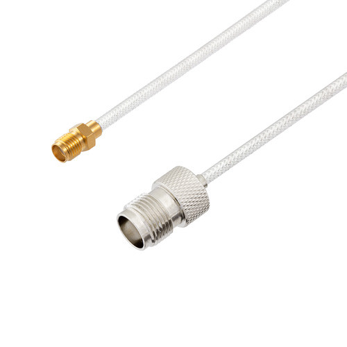 SMA Female to TNC Female Cable Assembly using LC141TB Coax, 6 FT