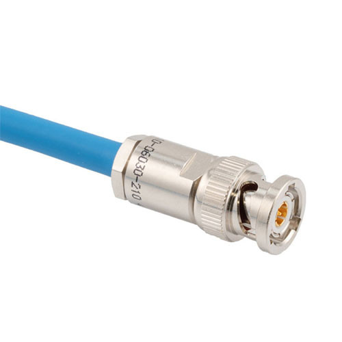 LSZH 1553 TRB 3-Slot Plug to Blunt Cut Genderless Cable Assembly using TWCH-78-2-LC Coax, 1 FT