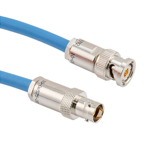 LSZH 1553 TRB 2-Slot Plug to TRB 3-Lug Jack Cable Assembly using TWCH-78-2 Coax, 4 FT