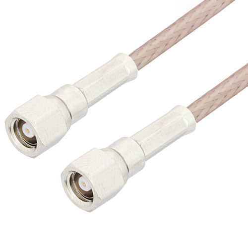 SMC Plug to SMC Plug Cable Assembly using RG316-DS Coax, 1.5 FT , LF Solder