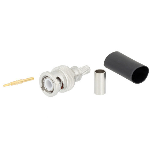 BNC Male Connector Crimp/Solder Attachment for LMR-200, LMR-200-DB, LMR-200-FR, and 200-Series Cable