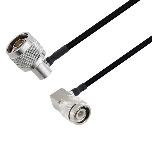 N Male Right Angle to TNC Male Right Angle Cable Assembly using LC141TBJ Coax, 5 FT