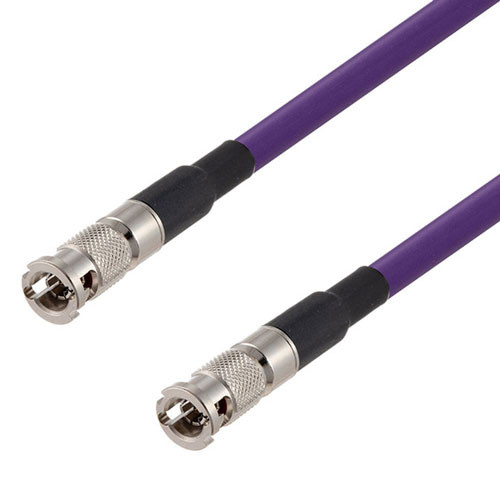 75 Ohm 6G SDI HD-BNC Male to HD-BNC Male Cable Assembly using 1855A-VL Coax, 10 FT