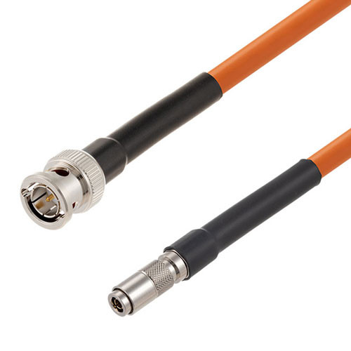 75 Ohm 6G SDI BNC Male to 1.0/2.3 Male Cable Assembly using 1694A-OR Coax, 10 FT