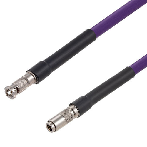 75 Ohm 6G SDI HD-BNC Male to 1.0/2.3 Male Cable Assembly using 1694A-VL Coax, 10 FT