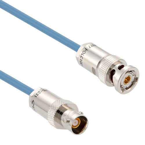 1553 TRB 3-Slot Plug to TRB 3-Lug Jack Cable Assembly using 30-02003-LC Coax, 3 FT , LF Solder