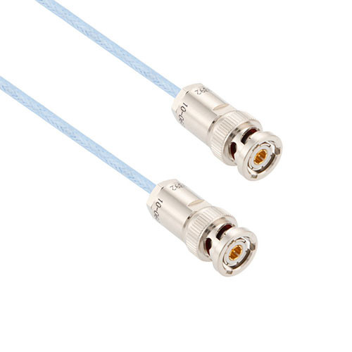 1553 TRB 3-Slot Plug to TRB 3-Slot Plug Cable Assembly using M17/176-00002-LC Coax, 3 FT , LF Solder