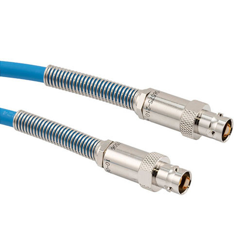 LSZH 1553 TRB 3-Lug Jack to TRB 3-Lug Jack Cable Assembly using TWCH-78-2 Coax, 5 FT with Bend Relief