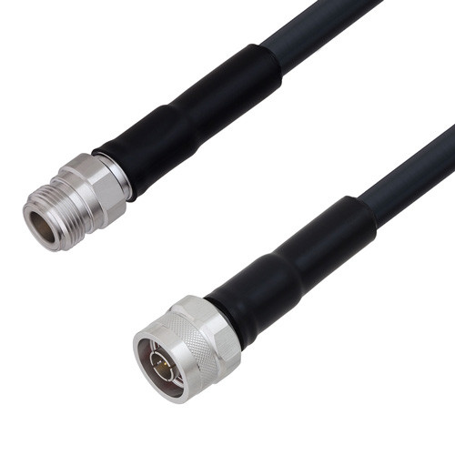 Low Loss N Female to N Male Cable Assembly using LMR-400 Coax, 2 FT with Times Microwave Components