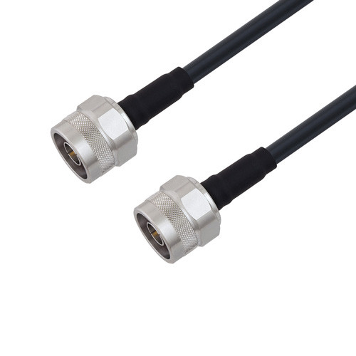 Low Loss N Male to N Male Cable Assembly using LMR-240-DB Coax, 5 FT with Times Microwave Components