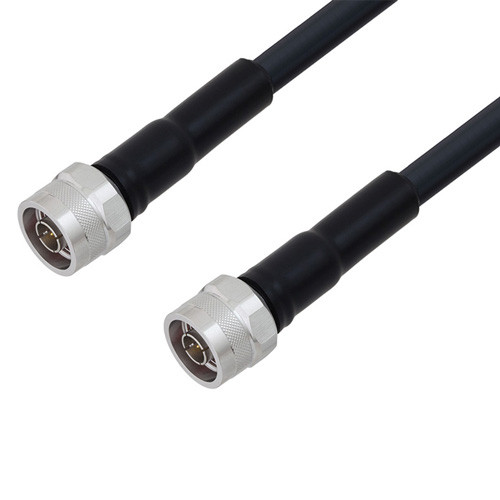 Low Loss N Male to N Male Cable Assembly using LMR-400-DB Coax, 2 FT with Times Microwave Components