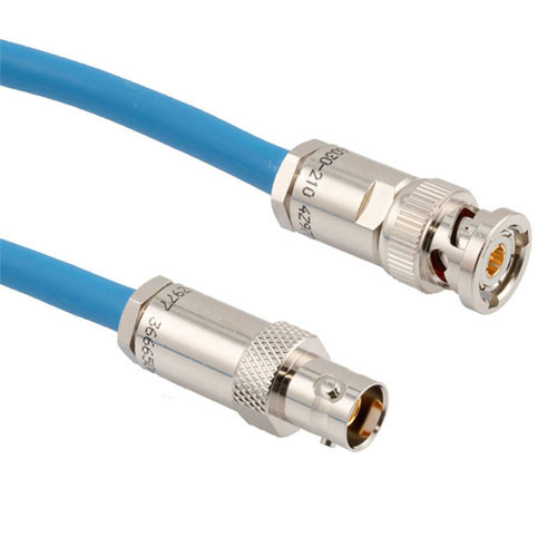 LSZH 1553 TRB 3-Slot Plug to TRB 3-Lug Jack Cable Assembly using TWCH-78-2-LC Coax, 3 FT