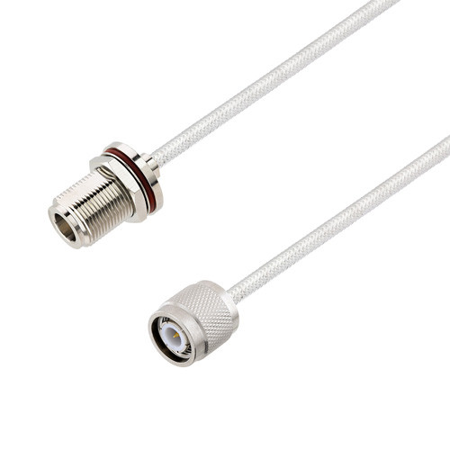 N Female Bulkhead to TNC Male Cable Assembly using LC141TB Coax, 10 FT