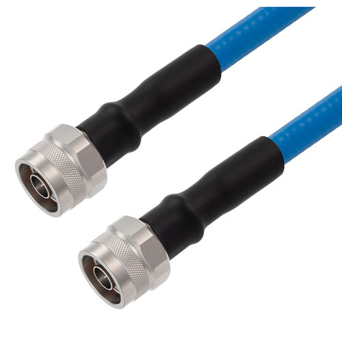 Plenum N Male to N Male Low PIM Cable Using SPP-375-LLPL Coax Using Times Microwave Parts 3 Foot