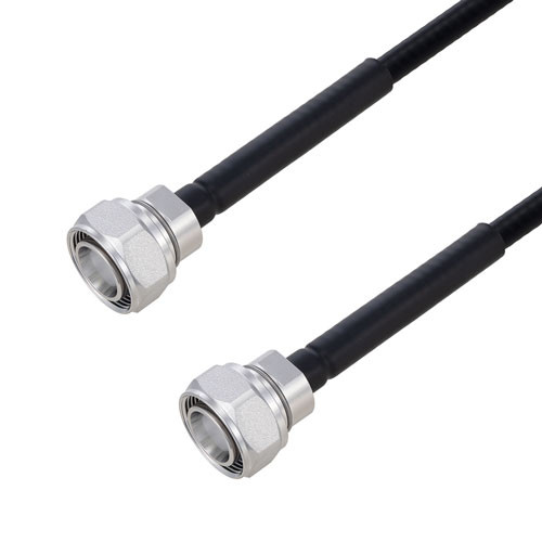 Outdoor Rated 4.3-10 Male to 4.3-10 Male Low PIM Cable Using SPO-250 Coax Using Times Microwave Parts 1 Meter