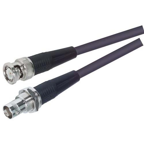 RG58C Coaxial Cable, BNC Male / Female Bulkhead, 15.0 ft