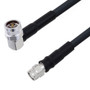 Low Loss N Male Right Angle to TNC Male Cable Assembly using LMR-400-DB Coax, 5 FT with Times Microwave Components